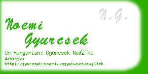 noemi gyurcsek business card